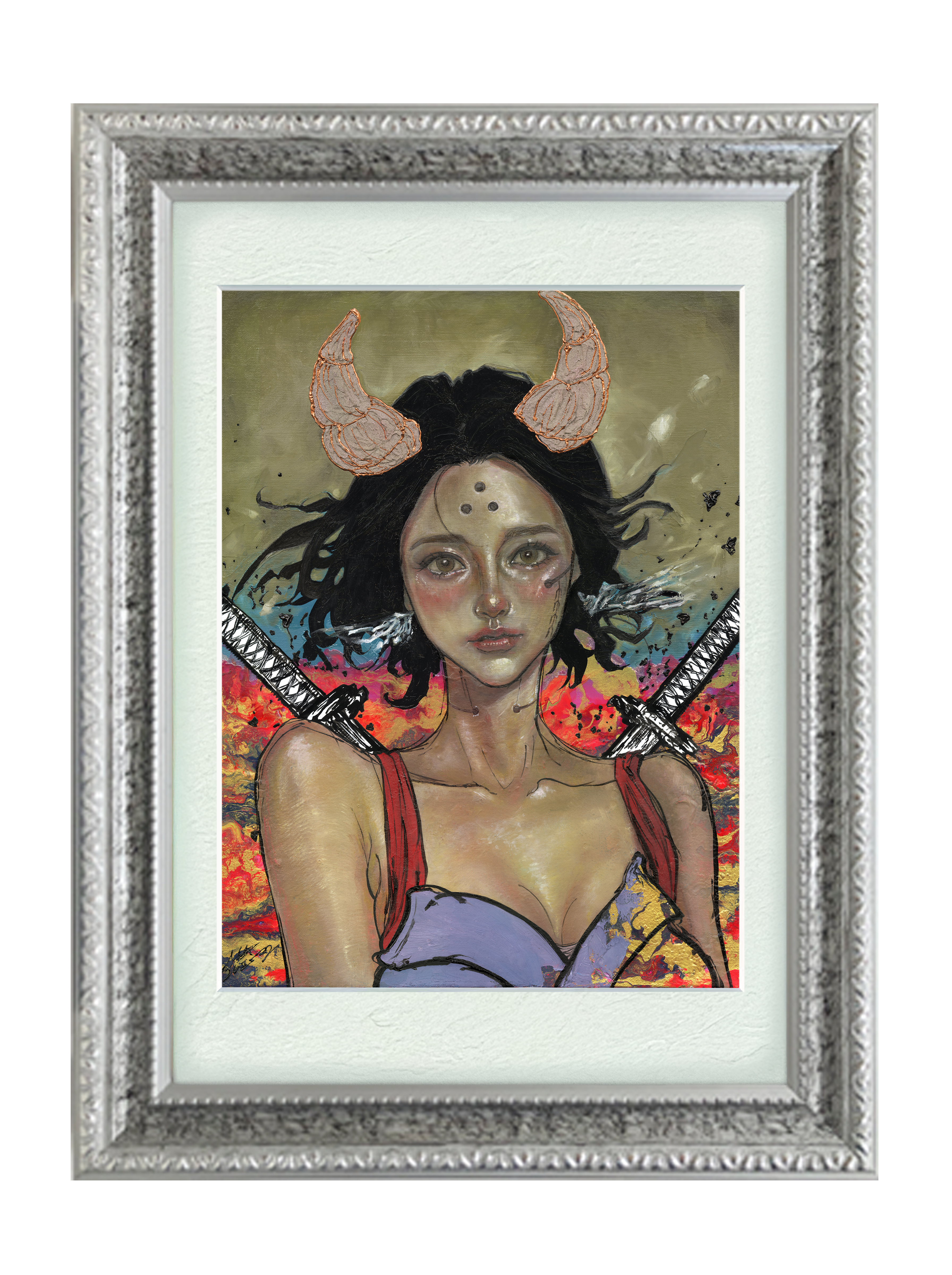 【複製画】緑霞桜