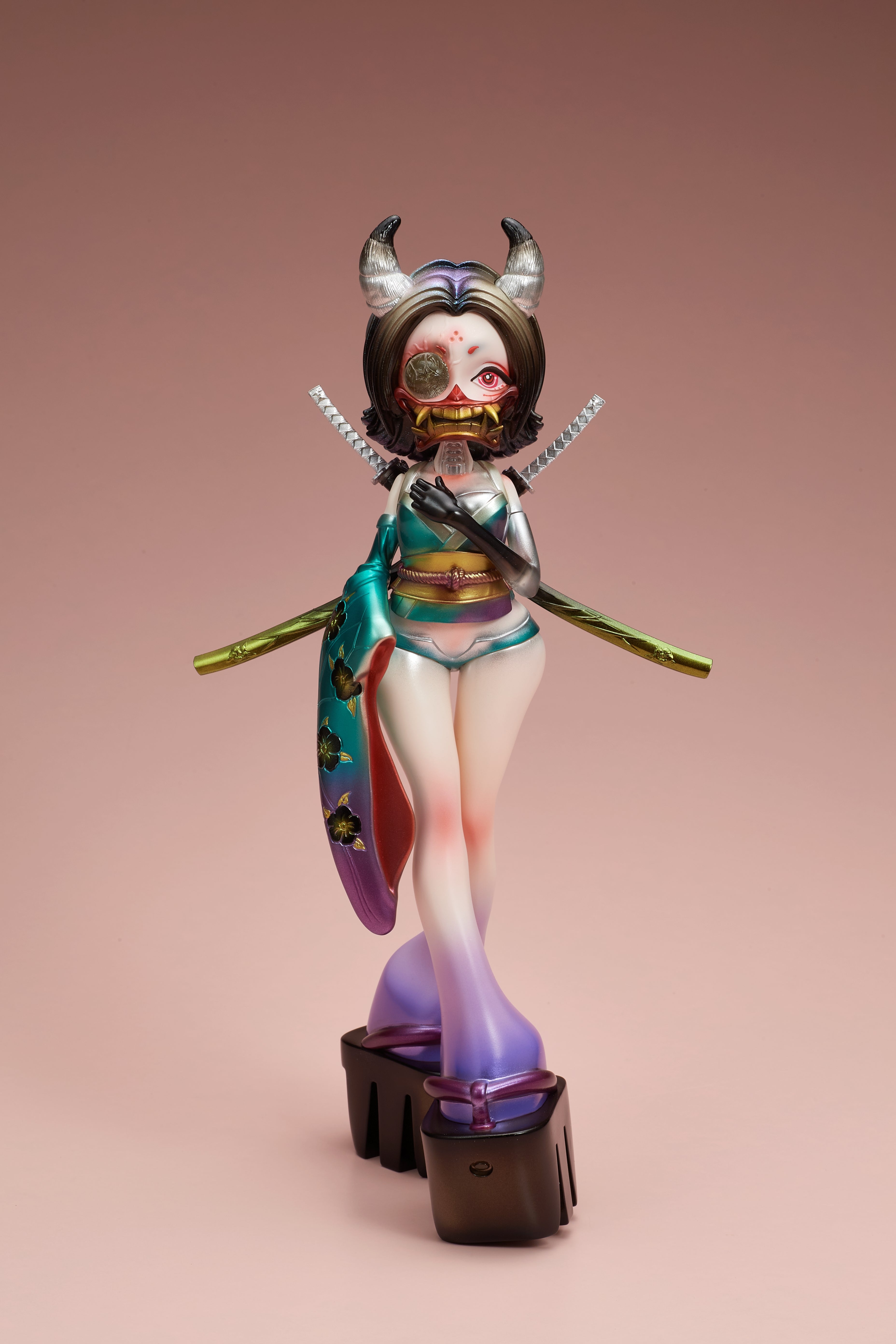 【受注販売】GYOKUROID ギョクロイド 鬼乃 彩色済み完成品ソフビ【12月発送予定】