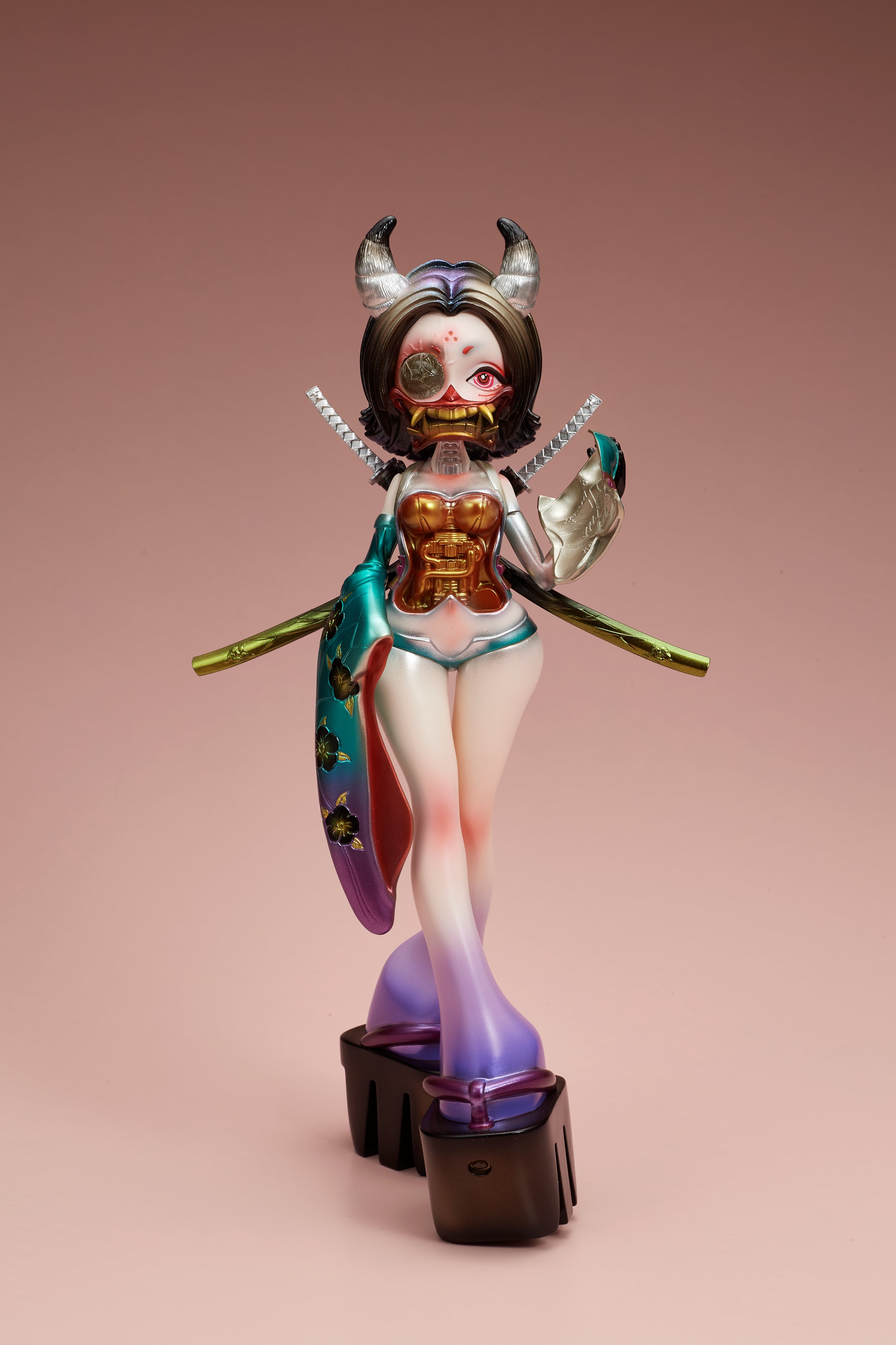 【受注販売】GYOKUROID ギョクロイド 鬼乃 彩色済み完成品ソフビ【12月発送予定】