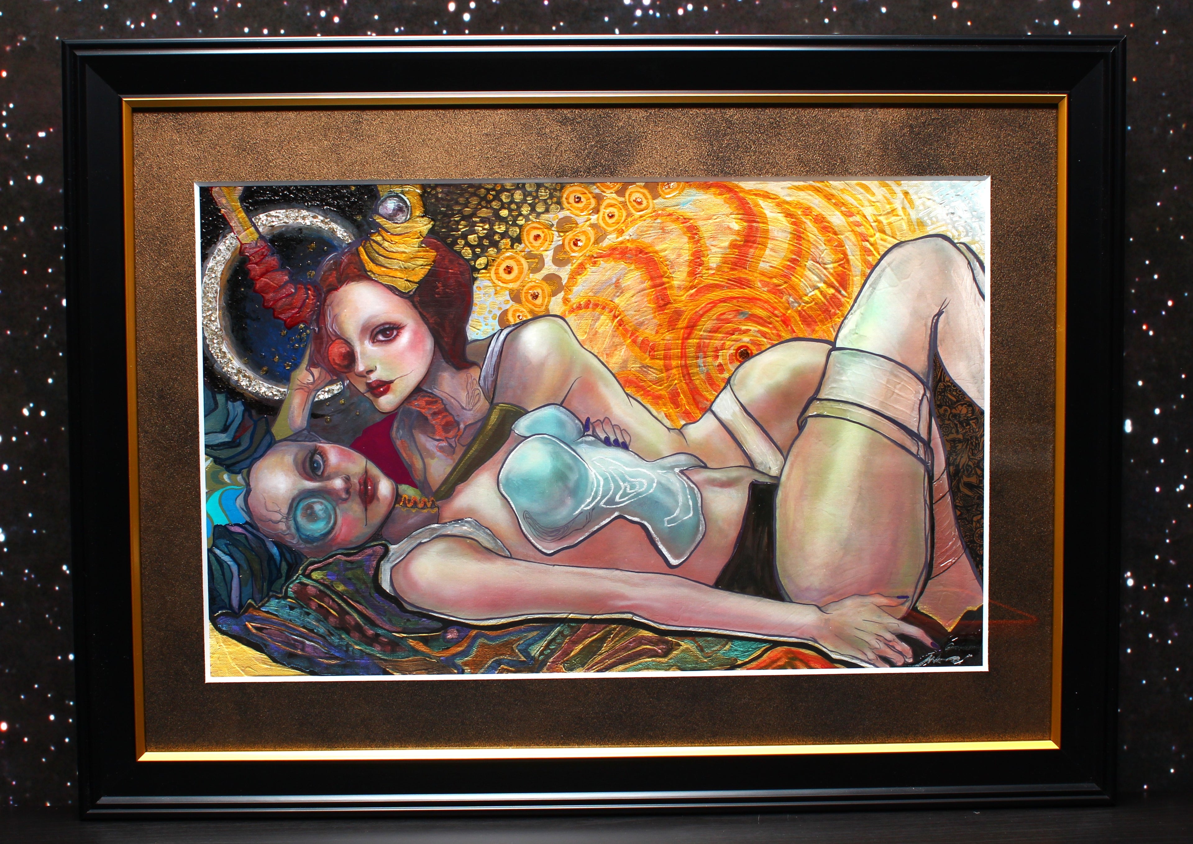 【複製原画 侵食※5点限定】 加筆ver 歪躰-ルナ・リーとソル・ル | Waitai-Lunary&Solru【DepaenZion】