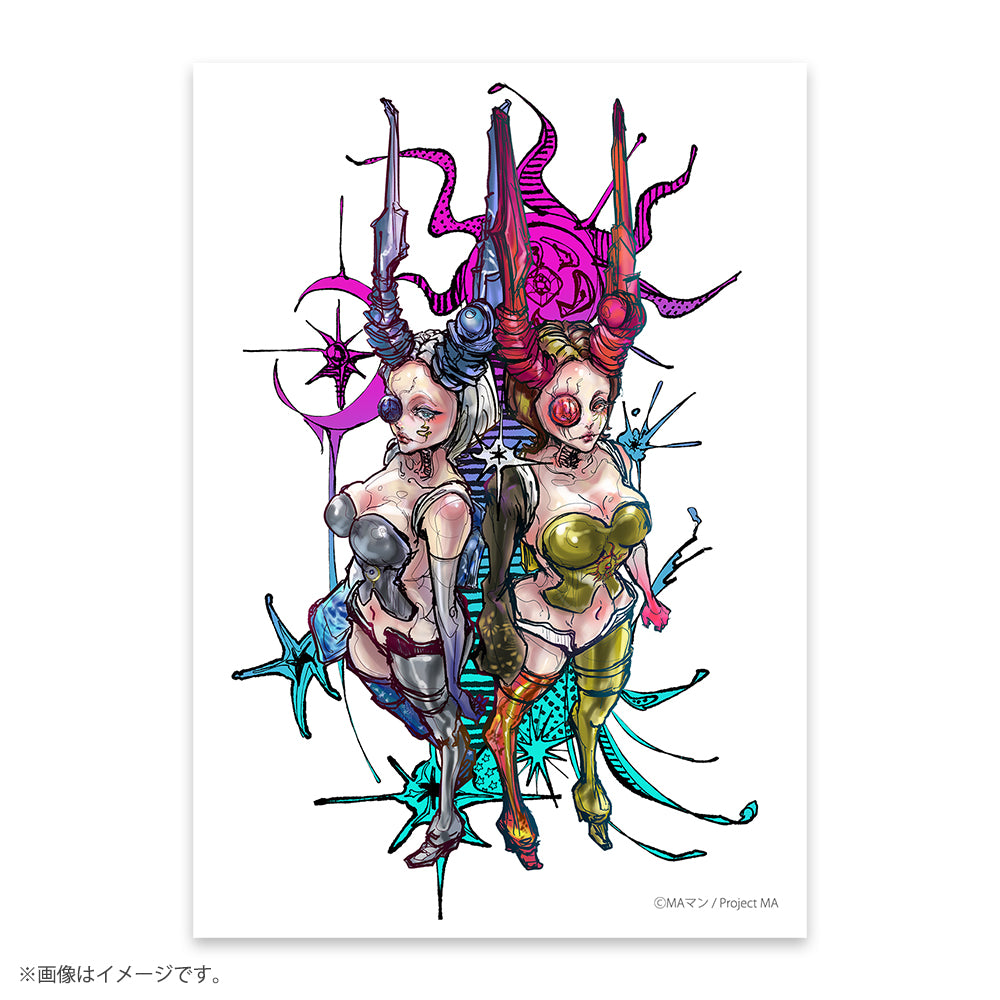 【DepenZion】ブロマイド０４＿「ルナ・リー＆ソル・ル　イラストver」