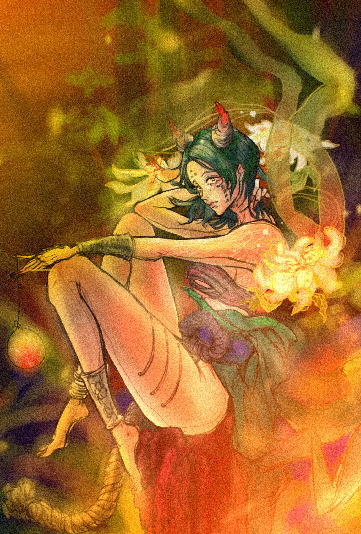 [TSUNOID Postcard] ONINO Fireworks ver.