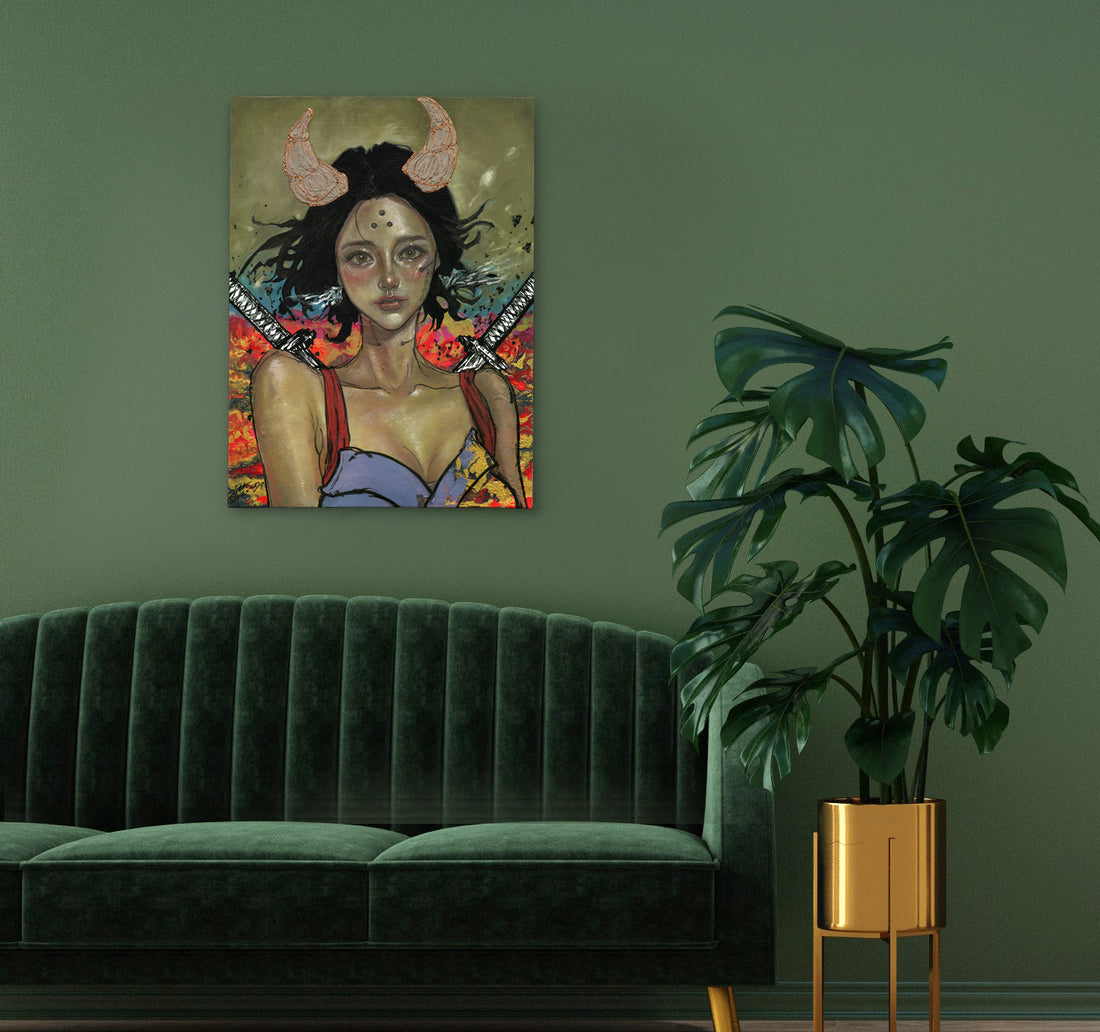 [Original Art] Green Haze Cherry Blossom