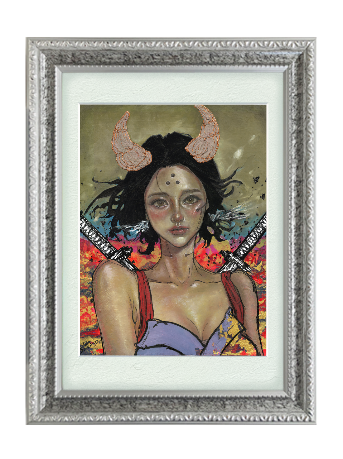 【複製画】緑霞桜