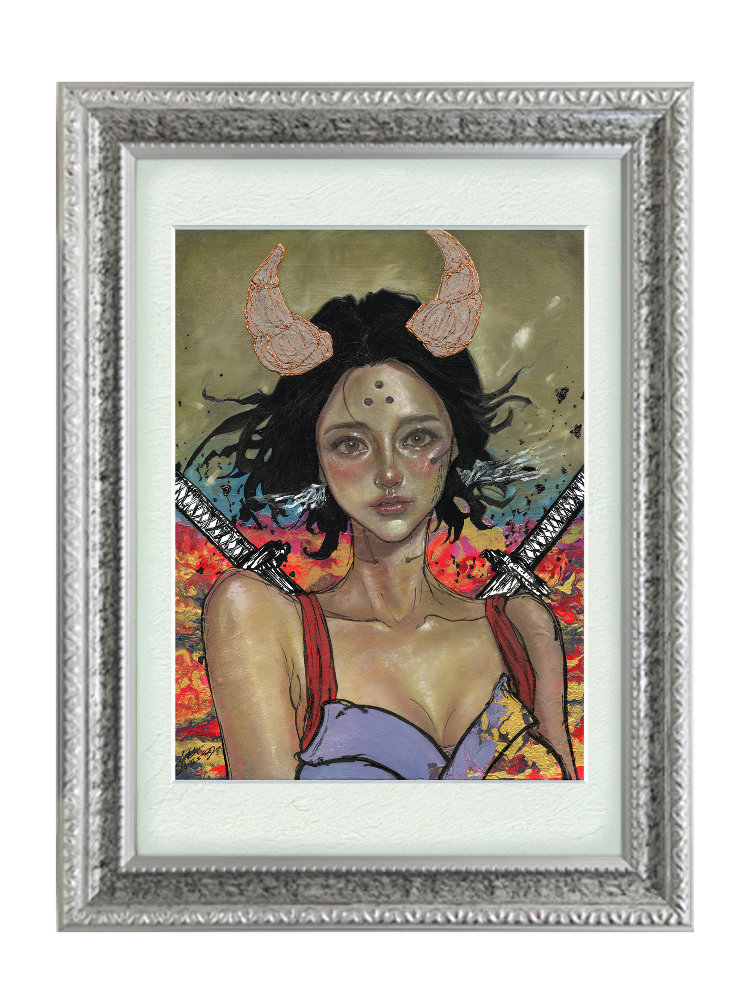 【複製画】緑霞桜