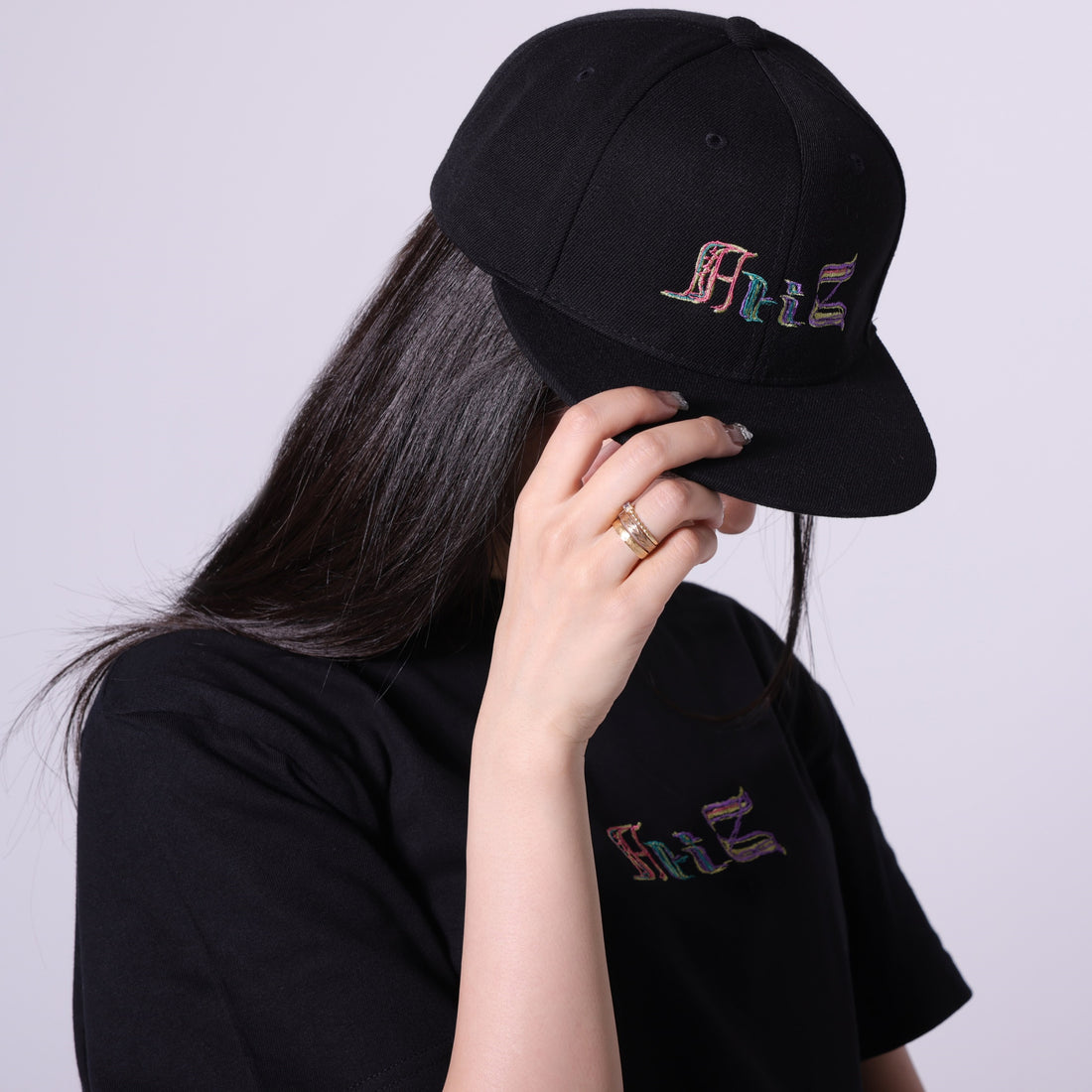 colorful logo embroidery cap
