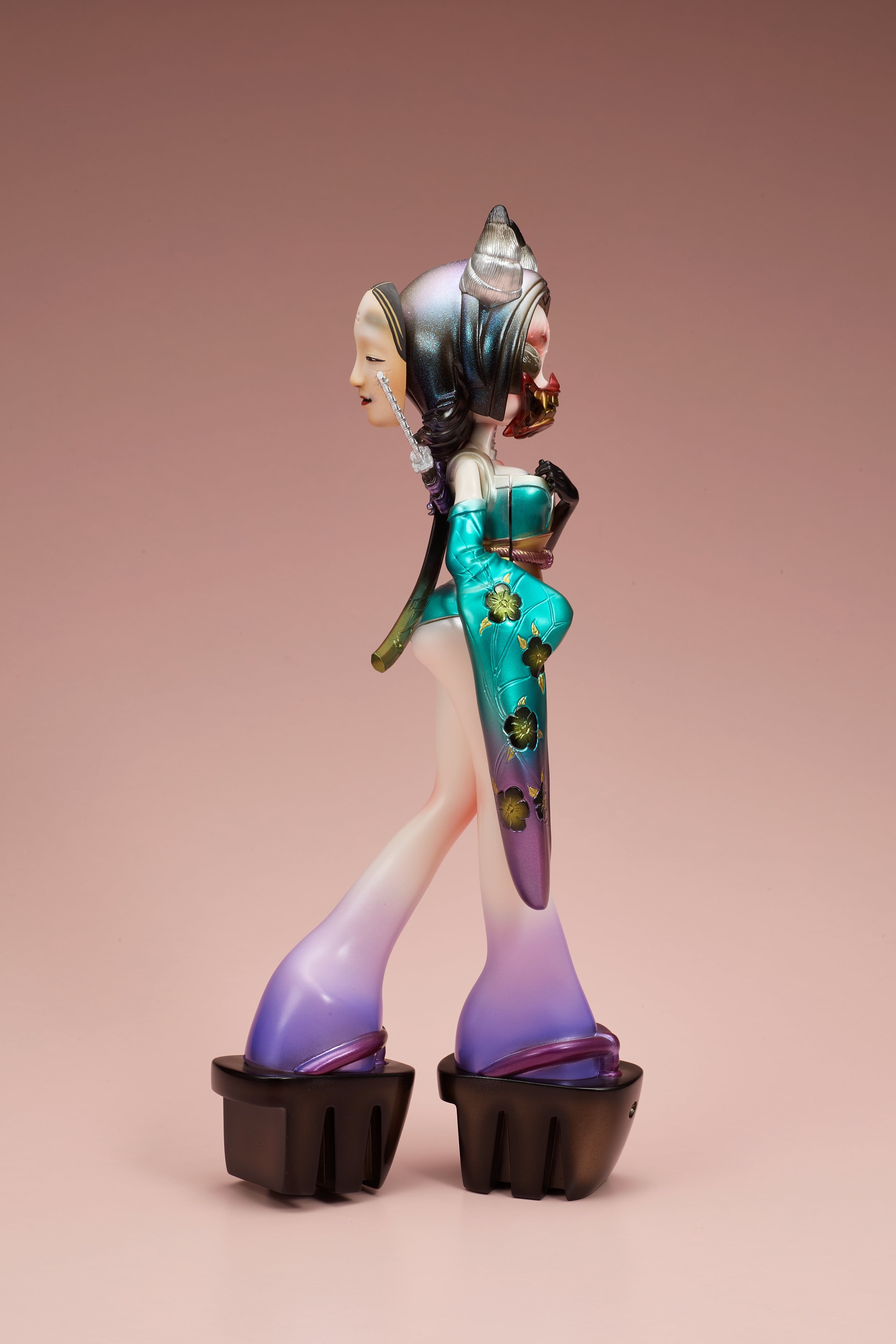 【受注販売】GYOKUROID ギョクロイド　鬼乃　彩色済み完成品ソフビ【12月発送予定】