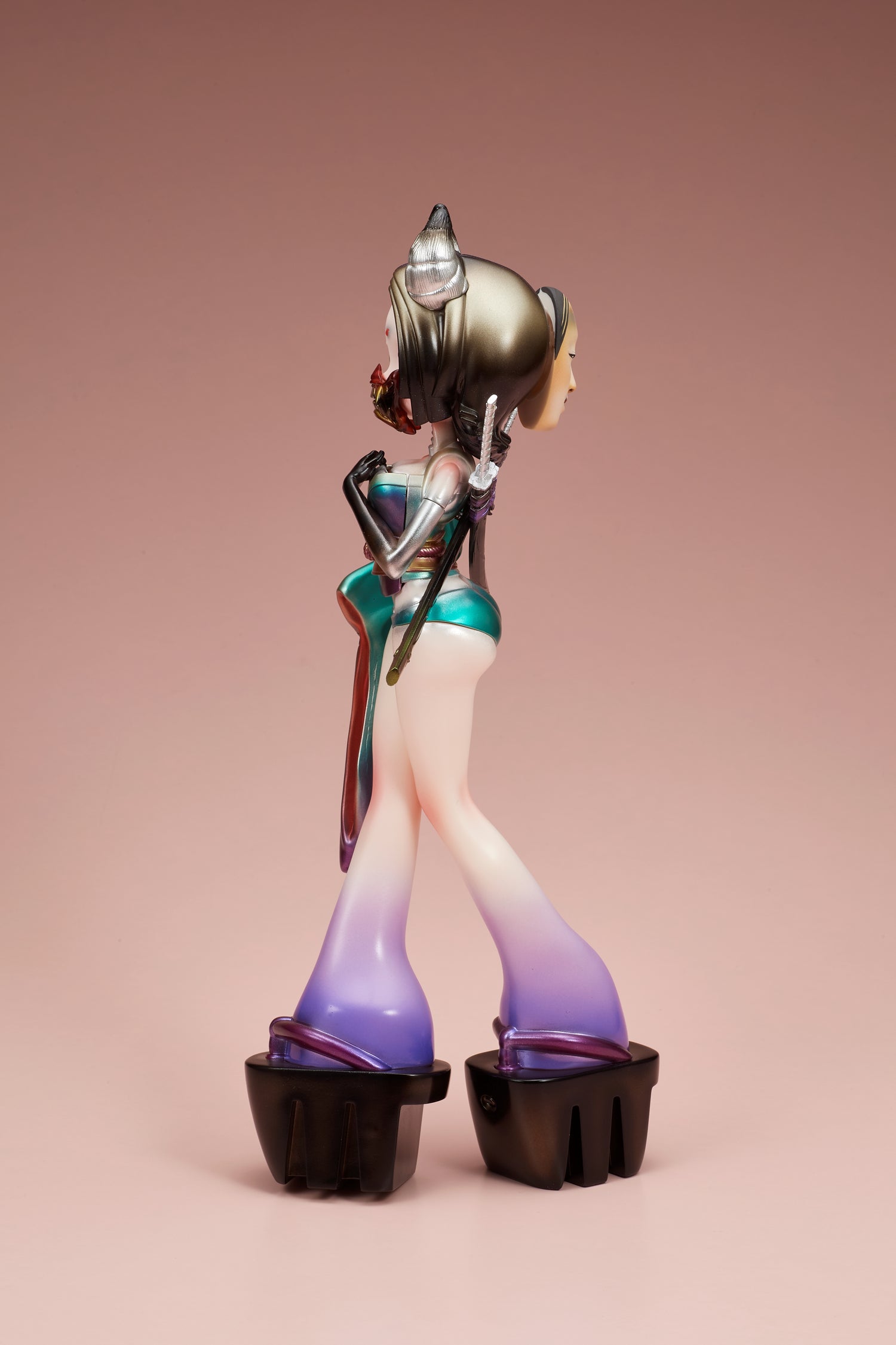 【受注販売】GYOKUROID ギョクロイド　鬼乃　彩色済み完成品ソフビ【12月発送予定】