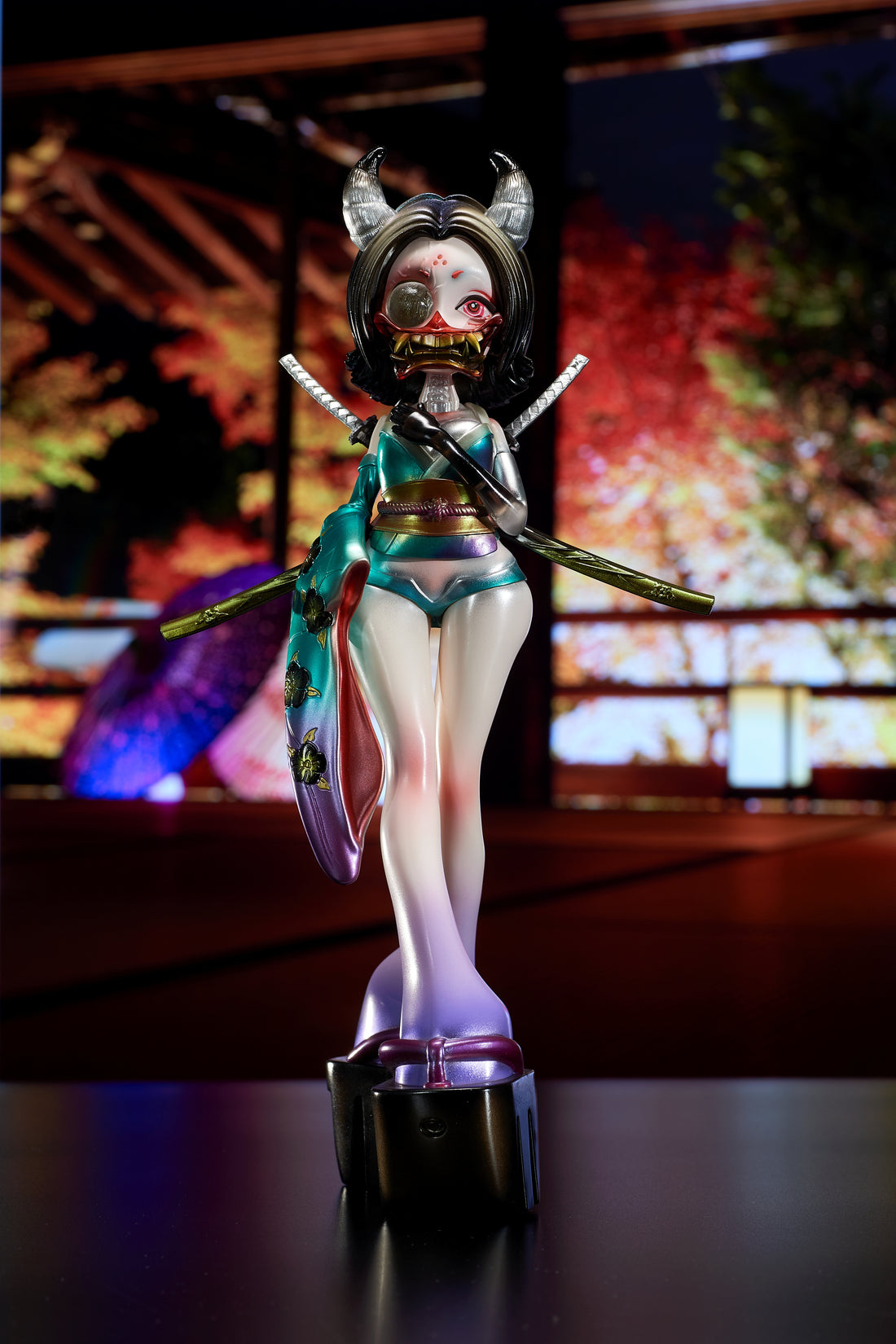 【受注販売】GYOKUROID ギョクロイド　鬼乃　彩色済み完成品ソフビ【12月発送予定】