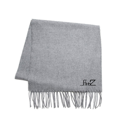 AriZ logo embroidered scarf 