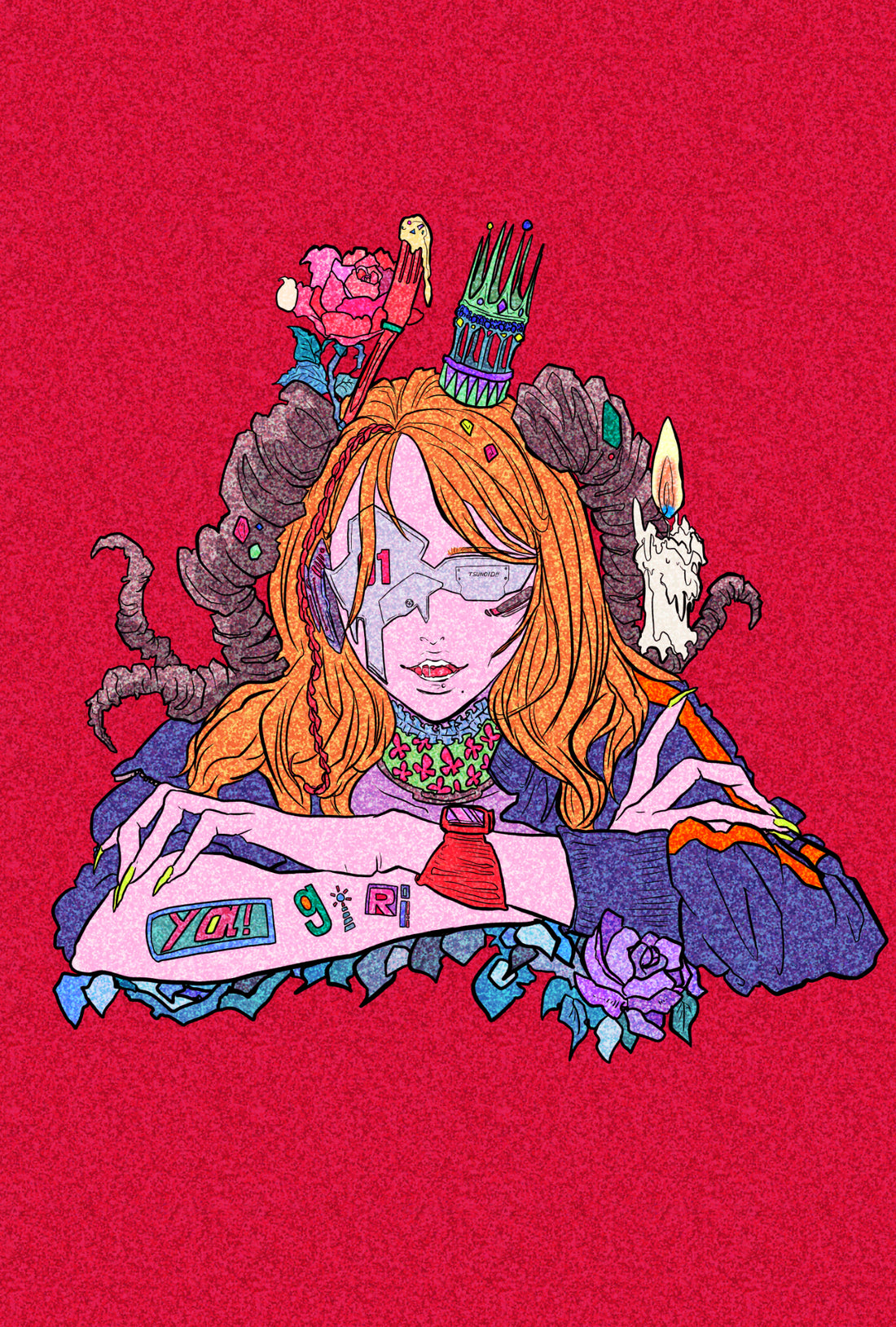 【TSUNOIDポストカード】ヤギリ　大阪イベントver