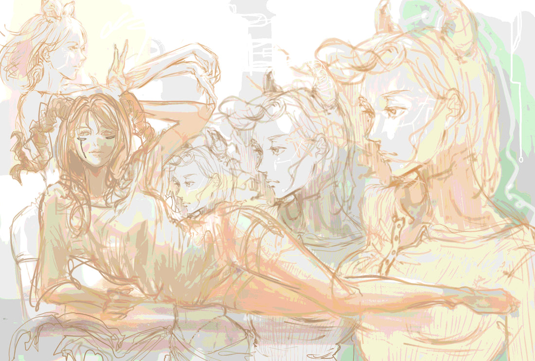 【TSUNOIDポストカード】アートラフスケッチ