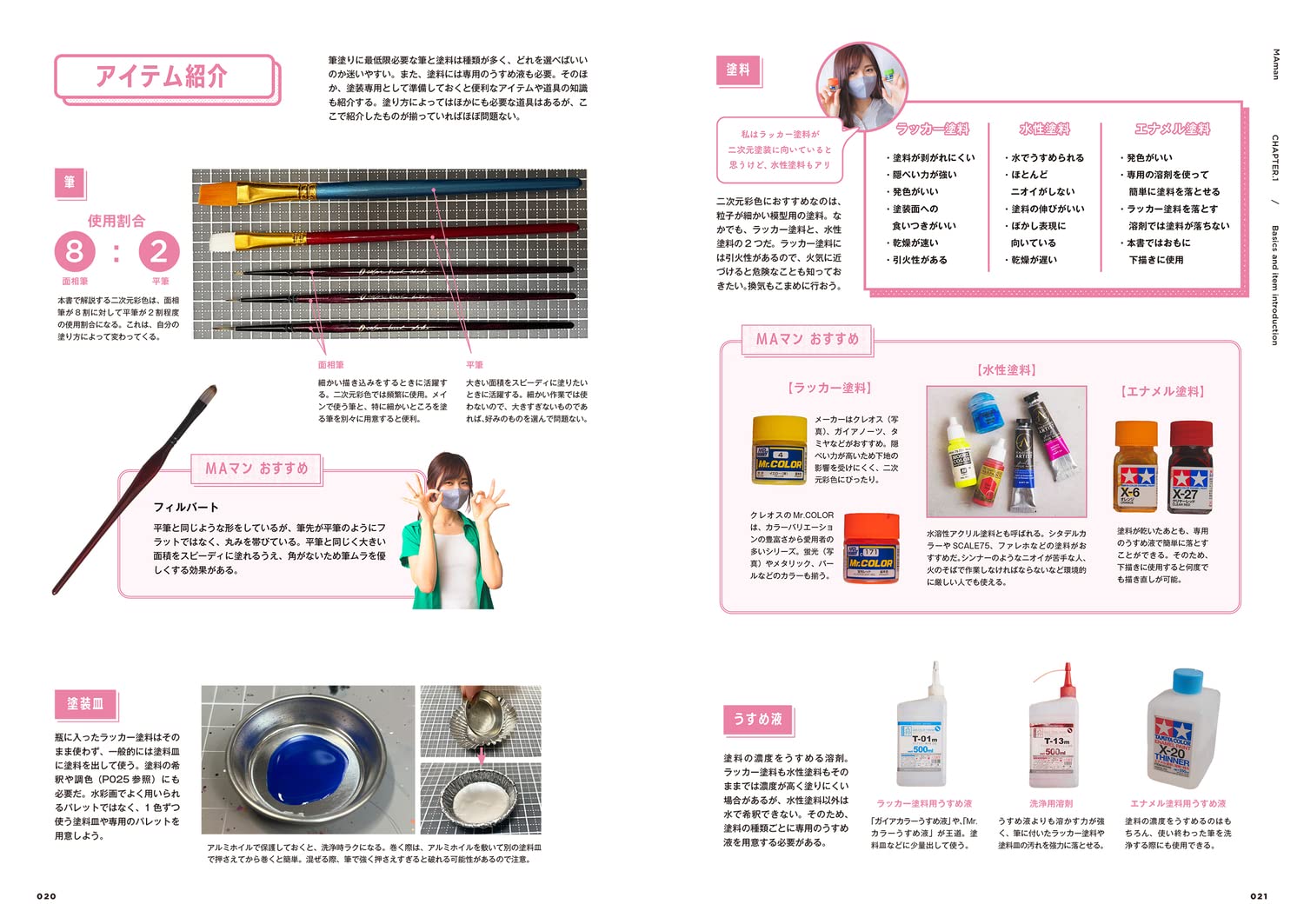 Anime figure painting textbook starting with just one brush – Project  MA【MAマン公式通販】