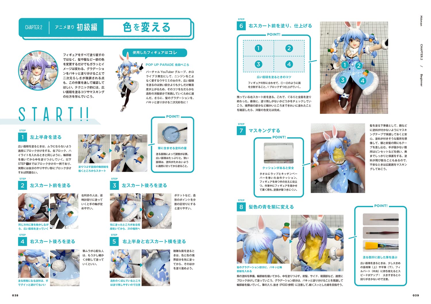 Anime figure painting textbook starting with just one brush – Project  MA【MAマン公式通販】